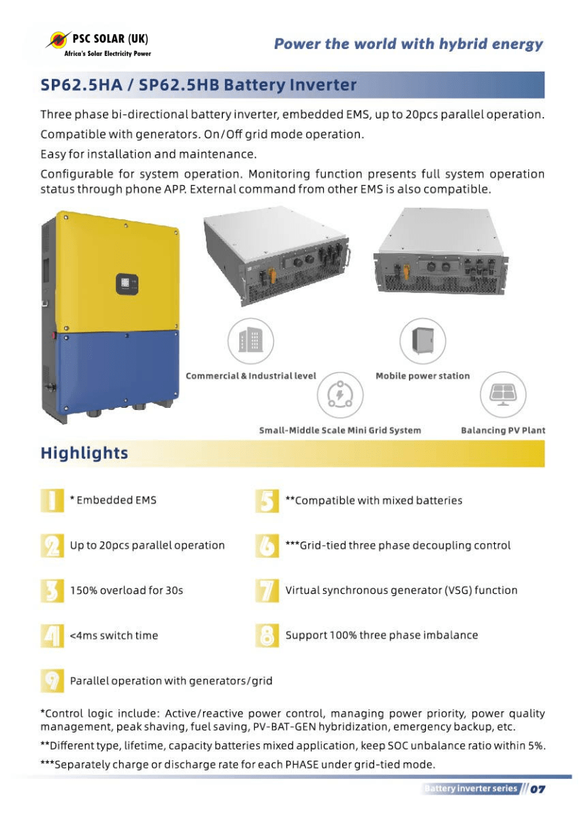 SMART PV BAT HYBRID SOLAR INVERTER Page9 SMART PV BAT HYBRID SOLAR INVERTER Page9